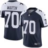 Nike Dallas Cowboys #70 Zack Martin Navy Blue Thanksgiving Stitched NFL Vapor Untouchable Limited Throwback Jersey
