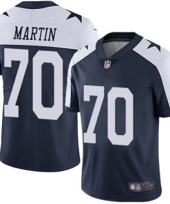 Nike Dallas Cowboys #70 Zack Martin Navy Blue Thanksgiving Stitched NFL Vapor Untouchable Limited Throwback Jersey