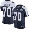 Nike Dallas Cowboys #70 Zack Martin Navy Blue Thanksgiving Stitched With Established In 1960 Patch NFL Vapor Untouchable Limited Throwback Jersey Men