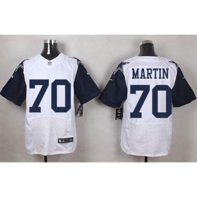 Nike Dallas Cowboys #70 Zack Martin White Stitched NFL Elite Rush Jersey