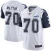 Nike Dallas Cowboys #70 Zack Martin White Stitched With Established In 1960 Patch NFL Limited Rush Jersey