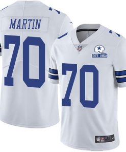 Nike Dallas Cowboys #70 Zack Martin White Stitched With Established In 1960 Patch NFL Vapor Untouchable Limited Jersey