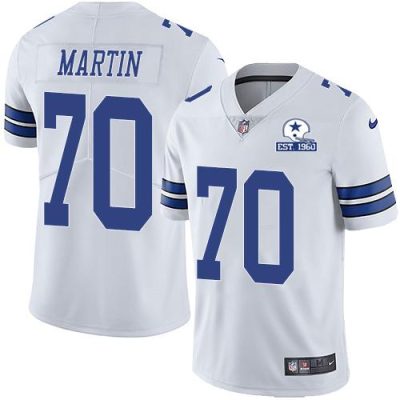 Nike Dallas Cowboys #70 Zack Martin White Stitched With Established In 1960 Patch NFL Vapor Untouchable Limited Jersey