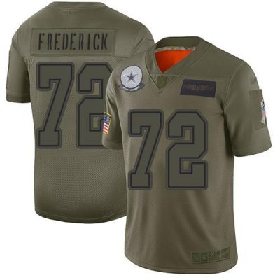 Nike Dallas Cowboys #72 Travis Frederick Camo Stitched NFL Limited 2019 Salute To Service Jersey