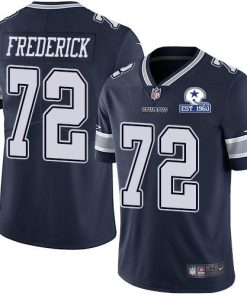 Nike Dallas Cowboys #72 Travis Frederick Navy Blue Team Color Stitched With Established In 1960 Patch NFL Vapor Untouchable Limited Jersey