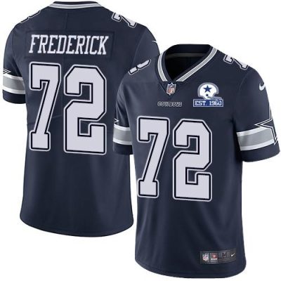 Nike Dallas Cowboys #72 Travis Frederick Navy Blue Team Color Stitched With Established In 1960 Patch NFL Vapor Untouchable Limited Jersey