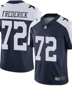 Nike Dallas Cowboys #72 Travis Frederick Navy Blue Thanksgiving Stitched NFL Vapor Untouchable Limited Throwback Jersey