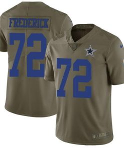 Nike Dallas Cowboys #72 Travis Frederick Olive Stitched NFL Limited 2017 Salute To Service Jersey