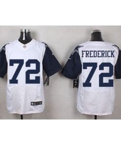 Nike Dallas Cowboys #72 Travis Frederick White Stitched NFL Elite Rush Jersey