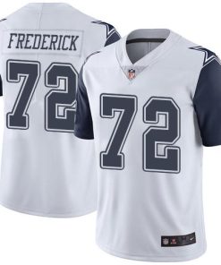 Nike Dallas Cowboys #72 Travis Frederick White Stitched NFL Limited Rush Jersey