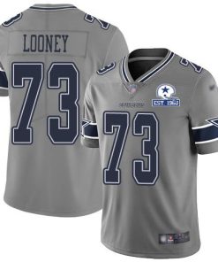 Nike Dallas Cowboys #73 Joe Looney Gray Stitched With Established In 1960 Patch NFL Limited Inverted Legend Jersey
