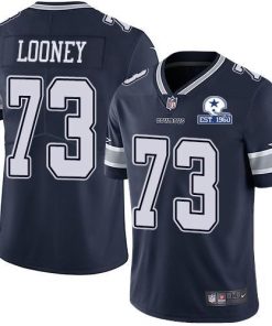 Nike Dallas Cowboys #73 Joe Looney Navy Blue Team Color Stitched With Established In 1960 Patch NFL Vapor Untouchable Limited Jersey