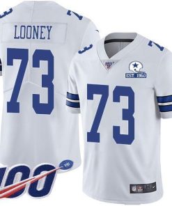 Nike Dallas Cowboys #73 Joe Looney White Stitched With Established In 1960 Patch NFL 100th Season Vapor Untouchable Limited Jersey
