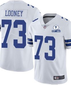 Nike Dallas Cowboys #73 Joe Looney White Stitched With Established In 1960 Patch NFL Vapor Untouchable Limited Jersey