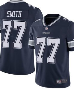Nike Dallas Cowboys #77 Tyron Smith Navy Blue Team Color Stitched NFL Vapor Untouchable Limited Jersey