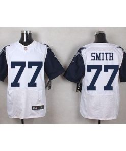 Nike Dallas Cowboys #77 Tyron Smith White Stitched NFL Elite Rush Jersey