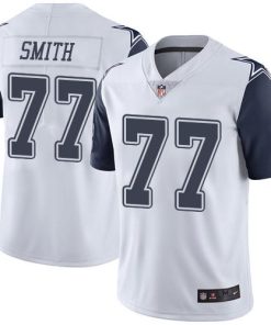 Nike Dallas Cowboys #77 Tyron Smith White Stitched NFL Limited Rush Jersey