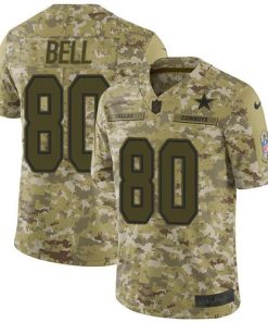 Nike Dallas Cowboys #80 Blake Bell Camo Stitched NFL Limited 2018 Salute To Service Jersey