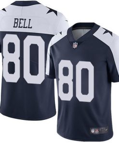 Nike Dallas Cowboys #80 Blake Bell Navy Blue Thanksgiving Stitched NFL Vapor Untouchable Limited Throwback Jersey