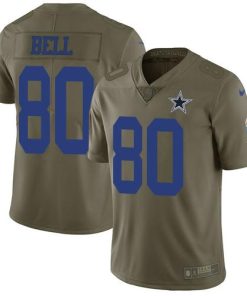 Nike Dallas Cowboys #80 Blake Bell Olive Stitched NFL Limited 2017 Salute To Service Jersey