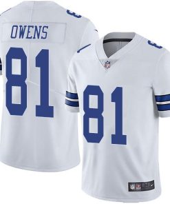 Nike Dallas Cowboys #81 Terrell Owens White Stitched NFL Vapor Untouchable Limited Jersey