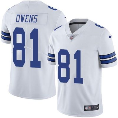 Nike Dallas Cowboys #81 Terrell Owens White Stitched NFL Vapor Untouchable Limited Jersey