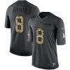 Nike Dallas Cowboys #8 Troy Aikman Black Stitched NFL Limited 2016 Salute To Service Jersey