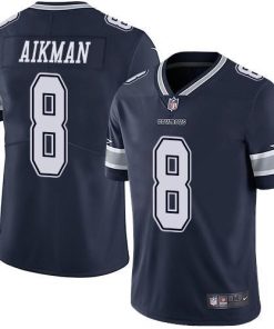 Nike Dallas Cowboys #8 Troy Aikman Navy Blue Team Color Stitched NFL Vapor Untouchable Limited Jersey