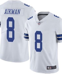 Nike Dallas Cowboys #8 Troy Aikman White Stitched NFL Vapor Untouchable Limited Jersey