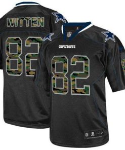 Nike Dallas Cowboys #82 Jason Witten Black Stitched NFL Elite Camo Fashion Jersey