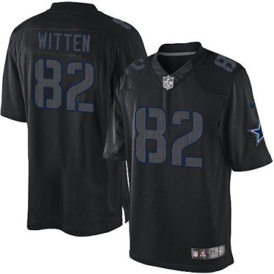 Nike Dallas Cowboys #82 Jason Witten Black Stitched NFL Impact Limited Jersey