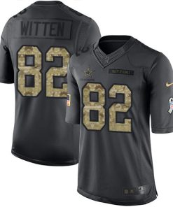 Nike Dallas Cowboys #82 Jason Witten Black Stitched NFL Limited 2016 Salute To Service Jersey