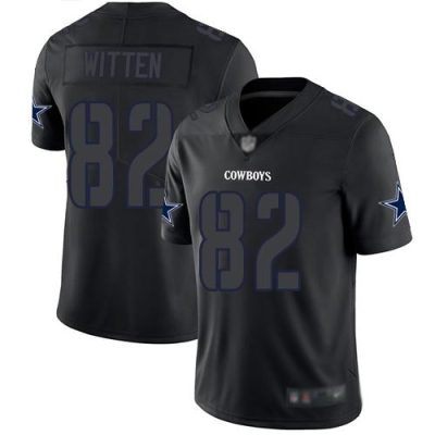 Nike Dallas Cowboys #82 Jason Witten Black Stitched NFL Limited Rush Impact Jersey