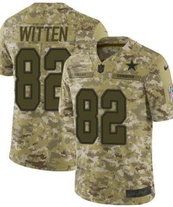 Nike Dallas Cowboys #82 Jason Witten Camo Stitched NFL Limited 2018 Salute To Service Jersey