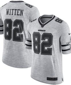 Nike Dallas Cowboys #82 Jason Witten Gray Stitched NFL Limited Gridiron Gray II Jersey