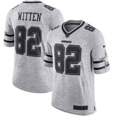 Nike Dallas Cowboys #82 Jason Witten Gray Stitched NFL Limited Gridiron Gray II Jersey