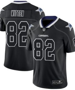 Nike Dallas Cowboys #82 Jason Witten Lights Out Black Stitched NFL Limited Rush Jersey