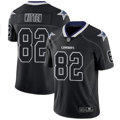 Nike Dallas Cowboys #82 Jason Witten Lights Out Black Stitched NFL Limited Rush Jersey