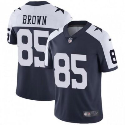Nike Dallas Cowboys #85 Noah Brown Navy Blue Thanksgiving Stitched NFL Vapor Untouchable Limited Throwback Jersey