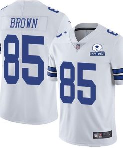 Nike Dallas Cowboys #85 Noah Brown White Stitched With Established In 1960 Patch NFL Vapor Untouchable Limited Jersey