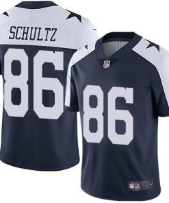 Nike Dallas Cowboys #86 Dalton Schultz Navy Blue Thanksgiving Stitched NFL Vapor Untouchable Limited Throwback Jersey
