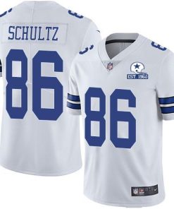 Nike Dallas Cowboys #86 Dalton Schultz White Stitched With Established In 1960 Patch NFL Vapor Untouchable Limited Jersey
