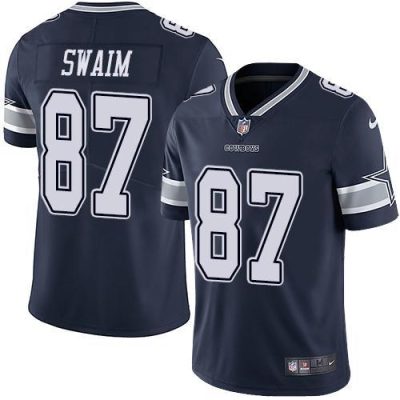 Nike Dallas Cowboys #87 Geoff Swaim Navy Blue Team Color Stitched NFL Vapor Untouchable Limited Jersey