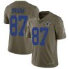 Nike Dallas Cowboys #87 Geoff Swaim Olive Stitched NFL Limited 2017 Salute To Service Jersey