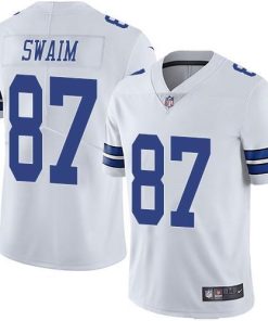 Nike Dallas Cowboys #87 Geoff Swaim White Stitched NFL Vapor Untouchable Limited Jersey