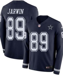 Nike Dallas Cowboys #89 Blake Jarwin Navy Blue Team Color Stitched NFL Limited Therma Long Sleeve Jersey