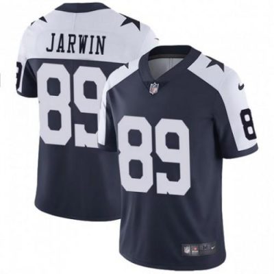 Nike Dallas Cowboys #89 Blake Jarwin Navy Blue Thanksgiving Stitched NFL Vapor Untouchable Limited Throwback Jersey