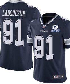 Nike Dallas Cowboys #91 L.P. Ladouceur Navy Blue Team Color Stitched With Established In 1960 Patch NFL Vapor Untouchable Limited Jersey