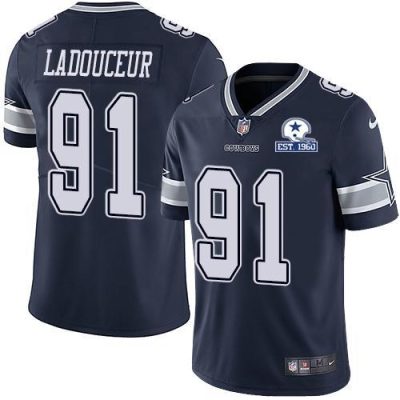 Nike Dallas Cowboys #91 L.P. Ladouceur Navy Blue Team Color Stitched With Established In 1960 Patch NFL Vapor Untouchable Limited Jersey