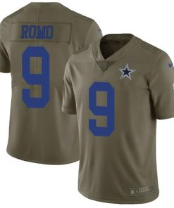 Nike Dallas Cowboys #9 Tony Romo Olive Stitched NFL Limited 2017 Salute To Service Jersey